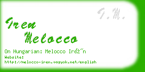 iren melocco business card